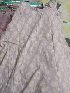 Lavender Colour Stitched Salwar Suit
