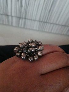 trending free size ghungroo ring