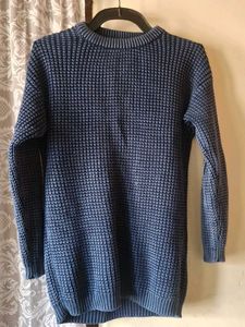 Blue Knit Sweater