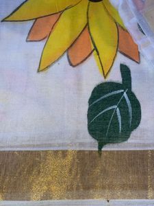Cotton HANDPRINTED Saree New