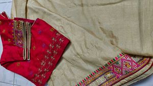 Embroidered Ethnic Border Fabric