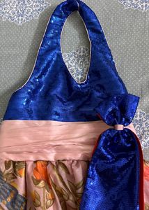 Unique Sequin &amp; Floral Party Dress