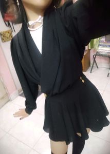 🎀Korean Black Mini Dress🎀