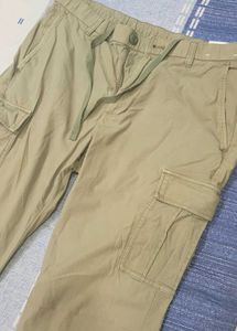 Beige Cargo Pants