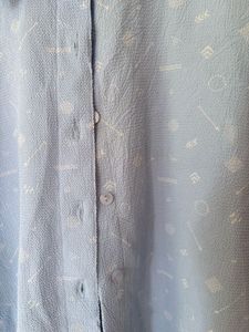 Light Blue Printed Shirt