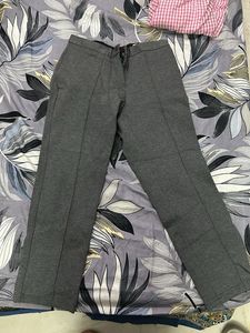 Gray Casual Pants