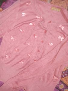 Bow Style Top Cardigan conquette to