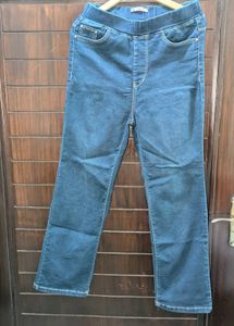 Pull-On Denim Pants
