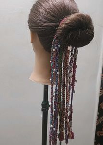 Braided Hair Accessory With 10 Strings