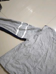 GREY CROPPED SWEATSHIRT FOR WOMEN