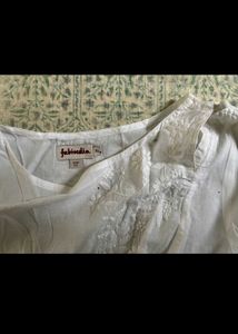 Fabindia Elegant White Kurta Never Used