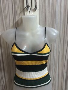 Striped Knit Cami Top