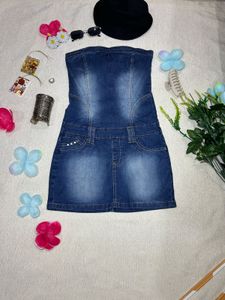 Denim Fitted Dress