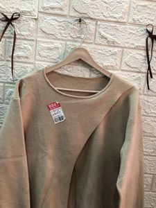 Beige Long Sleeve Top