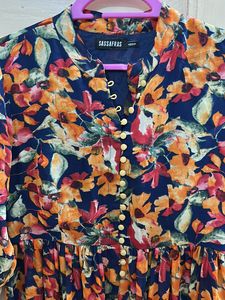 Colourful High Slit Long Kurta