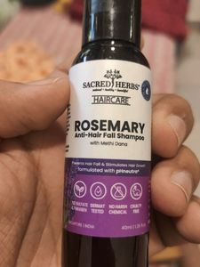 Sacred Herbs Rosemary Anti Hair Fall Shampoo with
