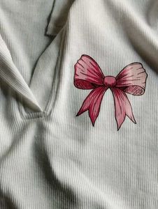 Cute White Polo Top