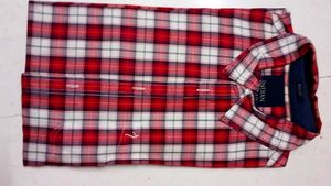 Red Plaid Shirt Full sleeves