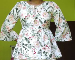 Floral Print Tunic Top – 36” Bust, Super Pretty 😍
