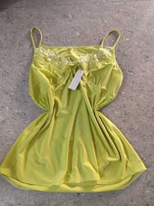 green lace cami top