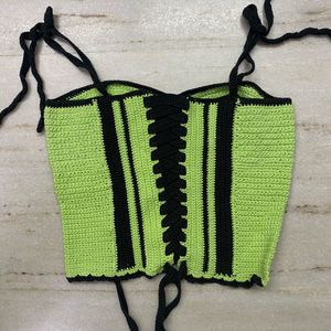 Crochet Bustier Corset Top