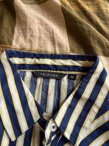 Blue &amp; White Striped Formal Shirt (Women)