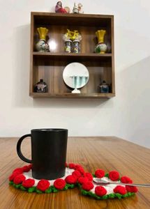 Crochet rose Tea coaster/rose bouquet 💐