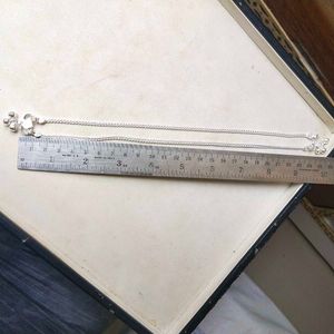 Pure Silver Chain Anklets पायल 1जोडि  For Women