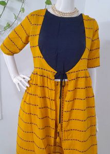 Haldi | Layered Kurta with Trousers