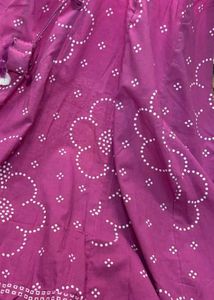 Pink Flared Anarkali Suit Set