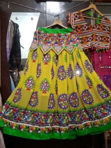 Yellow Garba Choli