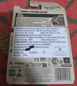 Hot Wheels Honda VFR750R