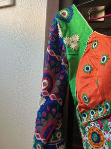Green Navratri choli Set
