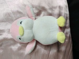 cute pink penguin plushie