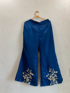 Mustard &amp; Royal Blue Embroidered Co-ord Set