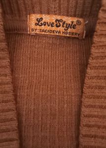 Brown Knit Cardigan