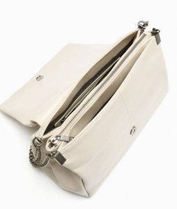 Zara off White Quilted Shoulder Bag
