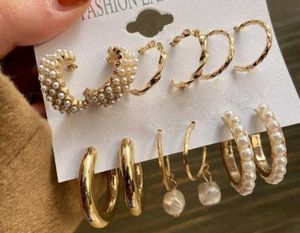 Gold Tone Earring Set