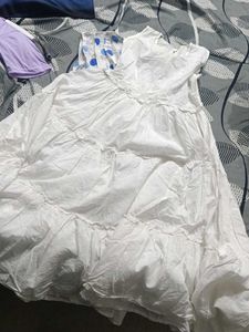 White Dress With Shrug