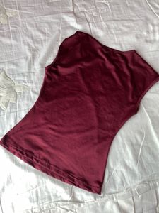 Savana Knotted Tank Top , Burgundy