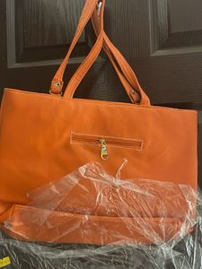 New Stylish Orange Tote Bag