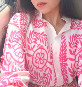 White & Pink Dress