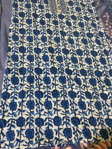 Pure Cotton Kurta Set With Dupatta