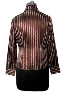 Pinterest Style Striped Brown Shirt