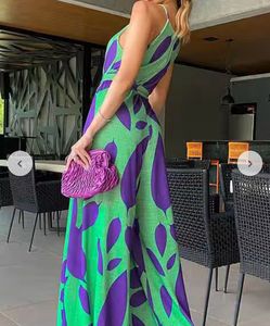 Leaf Print Sundress