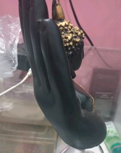 Beautiful Golden And Black Finish Buddha Statue