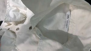 ZARA White Ruffle Sleeveless Top/dress