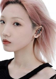 Black Moonstone Earcuff