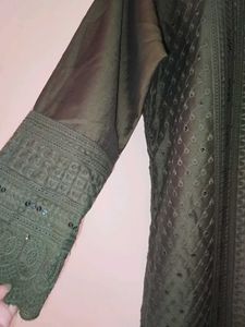 Elegant Olive Green Kurti