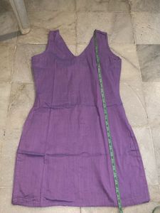 Lavander Sleeveless  Kurti